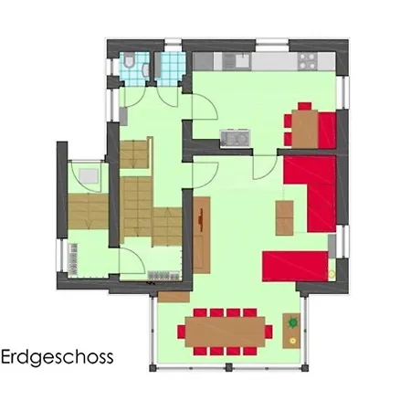 斯努克别墅 - 红色度假屋 度假居 巴德加斯坦
